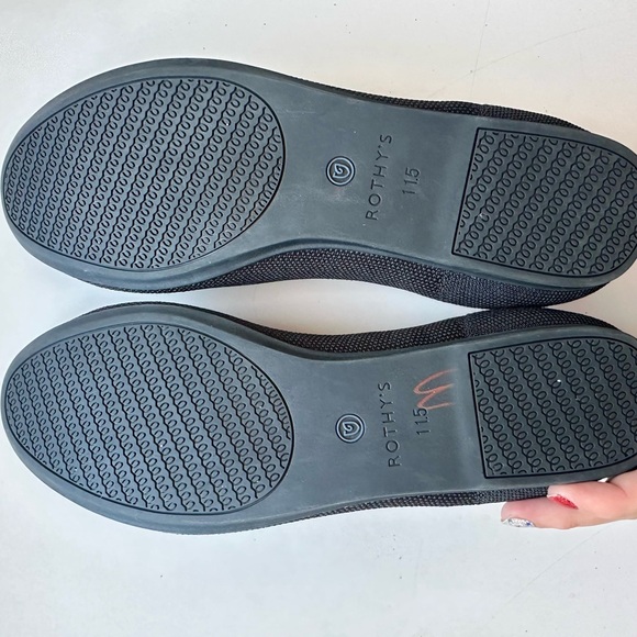 Rothy’s The Flat Round Toe Maritime Navy Slip On Knit Size 11 Ballet - Picture 12 of 12